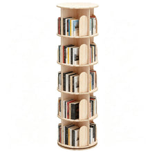 Drehbares Kinderbücherregal aus Massivholz, 5 Ebenen
