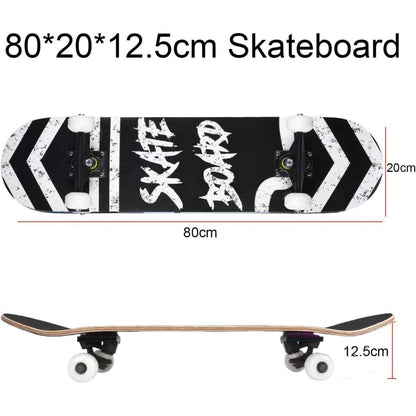 Komplettes Skateboard 31x8 Zoll – Perfektes Geschenk für Kinder & Erwachsene