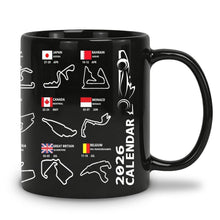Schwarzer Adventskalender Becher – Motorsport Geschenk für Fans