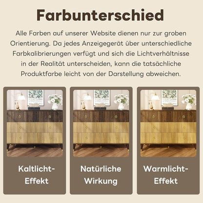 Modernes Sideboard mit 6 Schubladen – Vielseitiger Stauraum