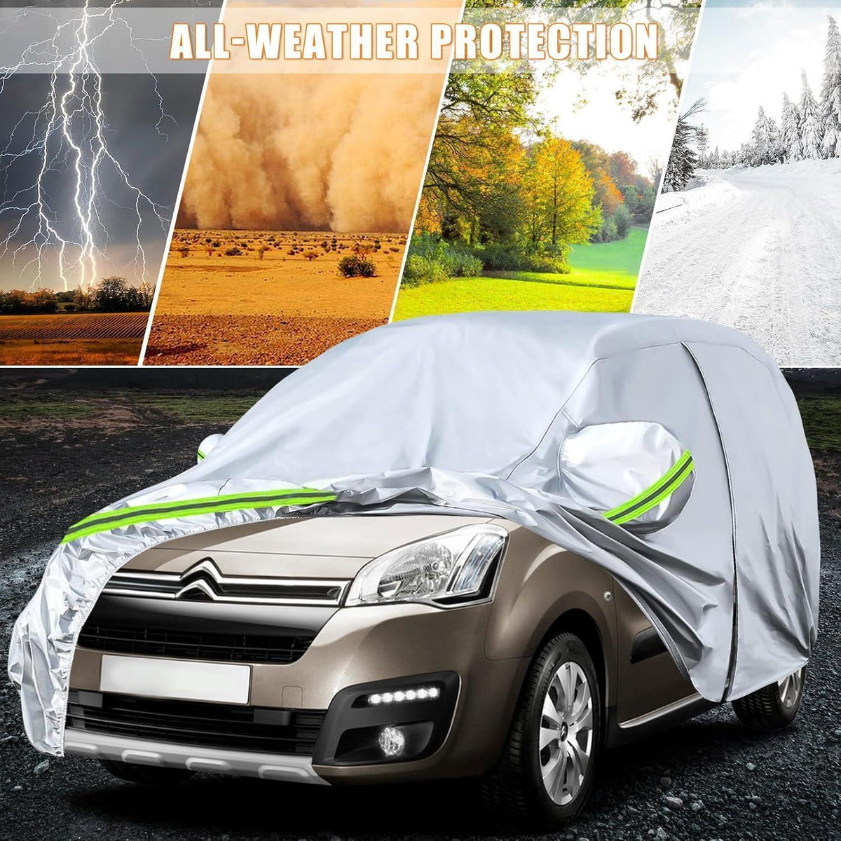 Auto Abdeckung Citroen Berlingo 2008-2018 LWB – Allwetterschutz