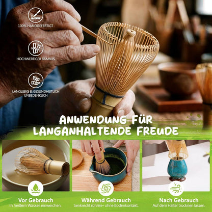 Matcha Set 8-teilig – Premium Teezeremonie mit Keramikschale