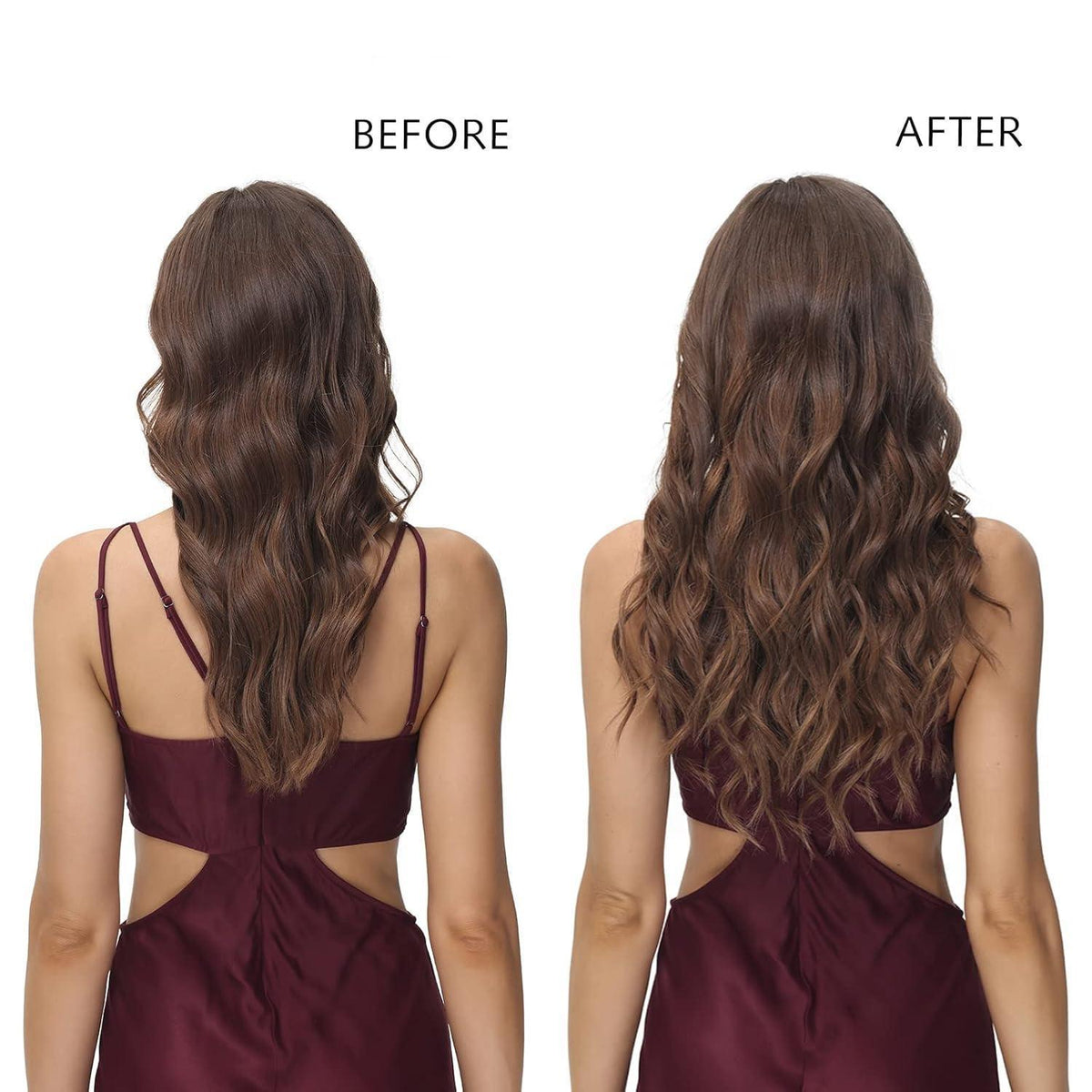 Echthaar Clip-in Extensions – 100g, 10 Zoll, Schwarz