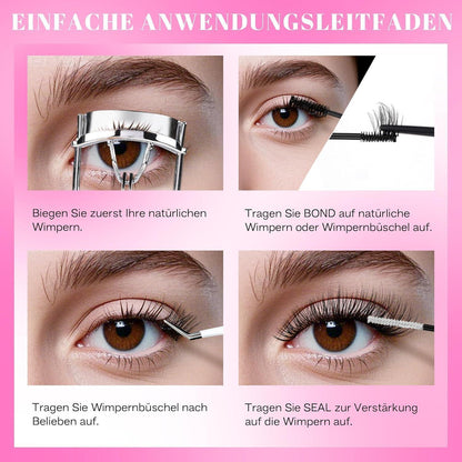Manga Lashes – 144 Stück D Curl für Volumen-Look