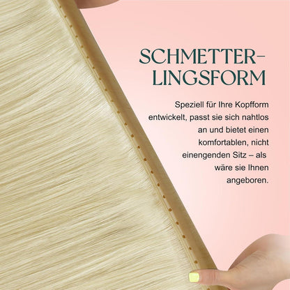 Blond Butterfly Tressen Echthaar – Haarverlängerung 45cm