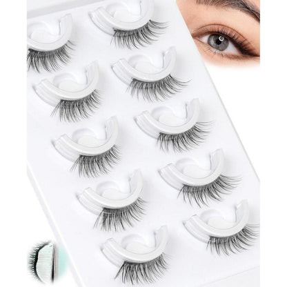 Selbstklebende Wimpern ohne Kleber – 3/4 Lashes für Anfänger