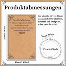 Armband 18. Geburtstag Mädchen Geschenkset mit Karte