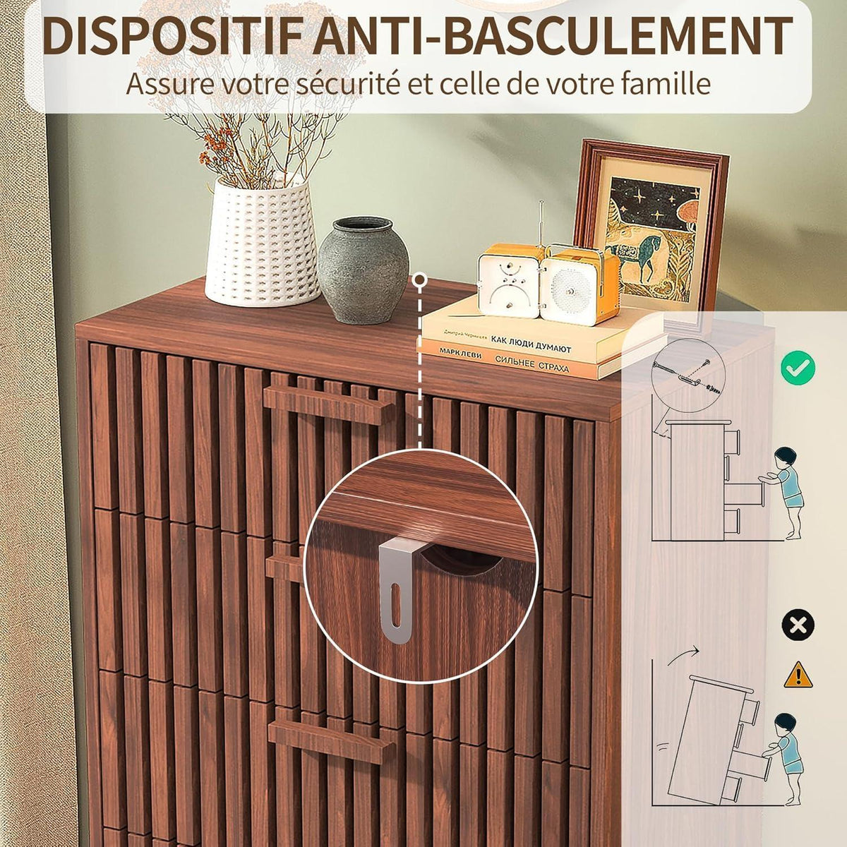 Kommode 4 Schubladen Holz – Stauraumwunder für Schlafzimmer