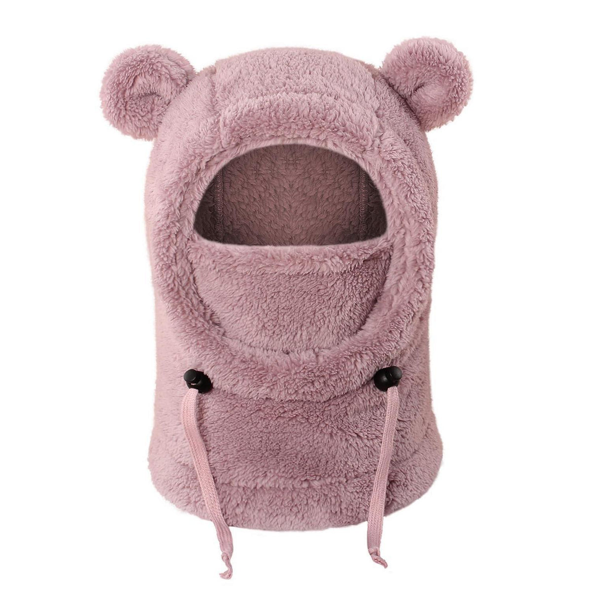Kinder Thermo Sturmhaube Fleece 3-10 Jahre Dunkelrosa