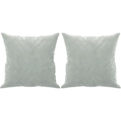3-Sitzer Samtsofa Modern Hellgrau – Bequemes Mini Sofa