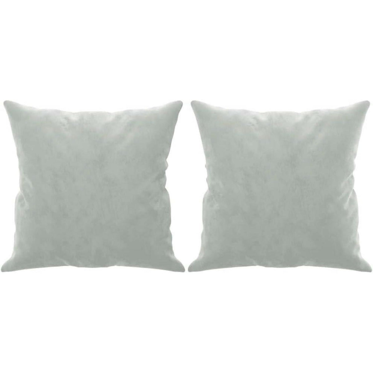 2-Sitzer Sofa mit Armlehne, Hellgrau, Samt