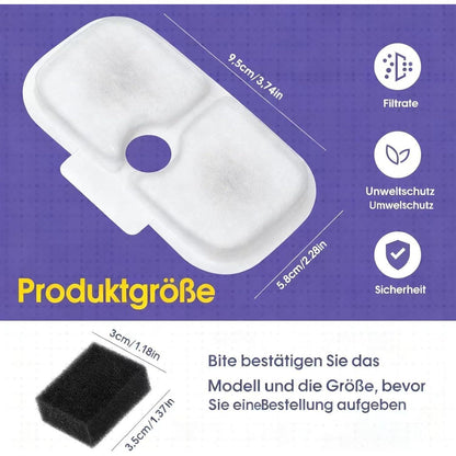 Katzenbrunnen Filter für Petlibro Dockstream – 16er Pack