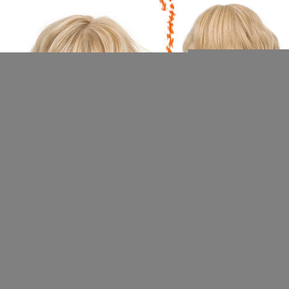 Kurze gewellte Blond Perücke mit Pony – French Bob 30cm