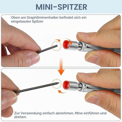 Druckbleistift Set 2mm mit HB Minen – Ideal zum Zeichnen & Schreiben