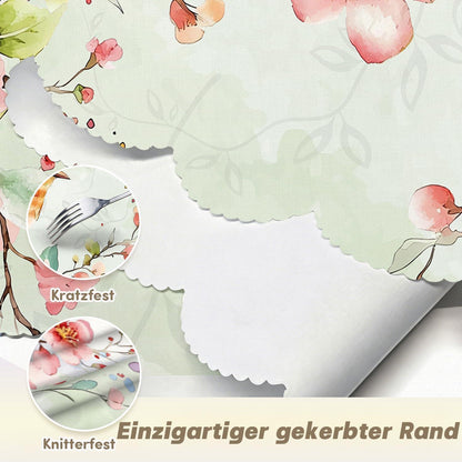 Wetterfeste Tischdecke Rechteckig – Aquarellvogel Muster 140x200 cm