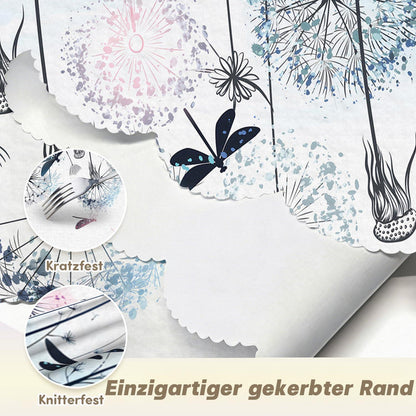 Runde Tischdecke 160 cm – Wetterfest & Löwenzahn Floral