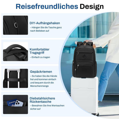 Schulrucksack Teenager Schwarz – 30L, Wasserdicht & Ergonomisch