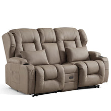 2-Sitzer Relaxsessel mit Liegefunktion & Kinosofa Khaki