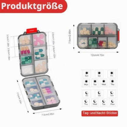 Tablettenbox 7 Tage – Pillendose für Reise & Alltag