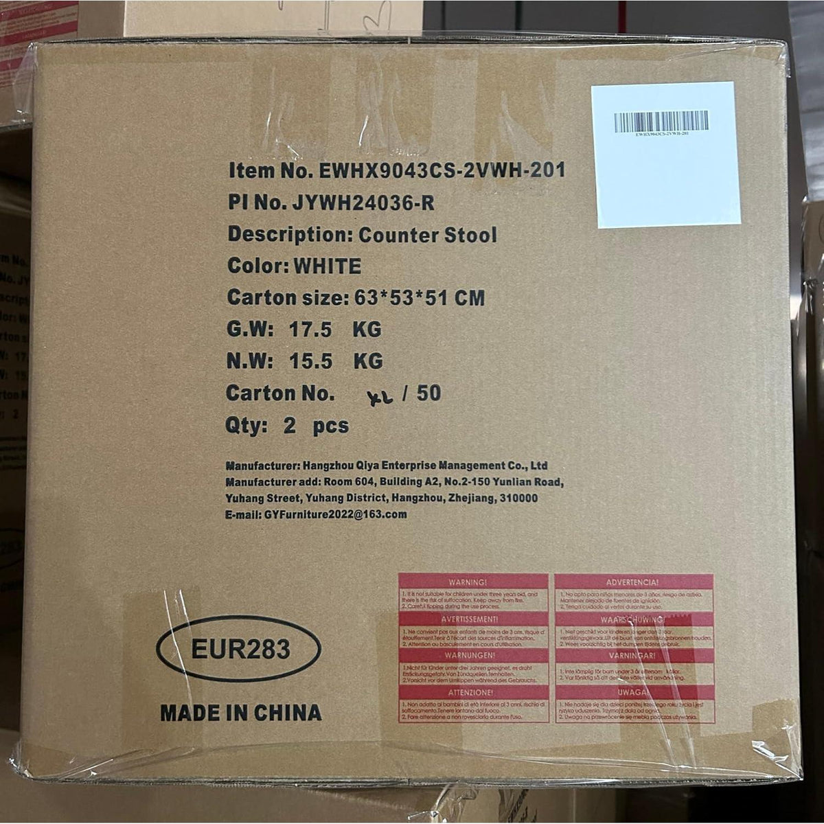 Retro Esszimmerstühle 4er Set mit Chenille-Bezug (Blau)