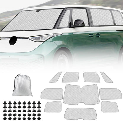 Thermomatte VW ID Buzz 2022-2026 LWB – Sonnenschutz & Isolierung