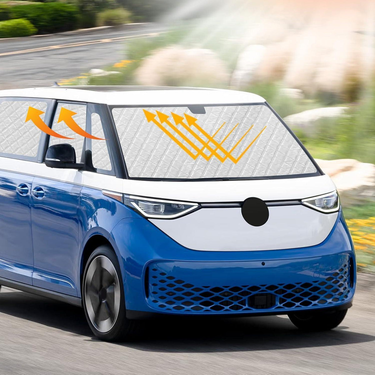 Thermomatte VW ID Buzz 2022-2026 LWB – Sonnenschutz & Isolierung