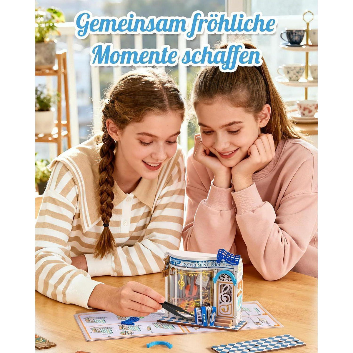 Miniatur Haus Melody Instrument Shop – 3D Puzzle Bausatz