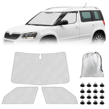 Thermomatte Skoda Yeti 5L 2009-2017 – 3tlg. Sonnenschutz Set