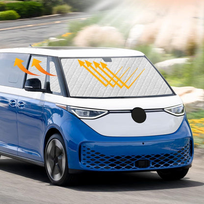 Thermomatte VW ID Buzz 2022-2026 LWB – 5tlg. Sonnenschutz