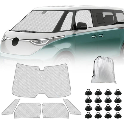 Thermomatte VW ID Buzz 2022-2026 LWB – 5tlg. Sonnenschutz