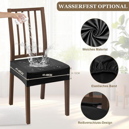 Wasserdichter Stuhlbezug Stretch Schwarz – Schutz für Stühle & Sessel