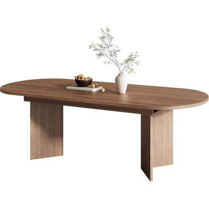 Ausziehbarer Esstisch Holz 160-200 x 90 cm Nussbaum