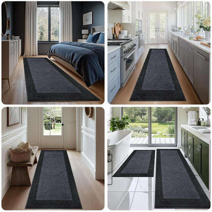 Waschbarer Teppichläufer 80x243 cm – Rutschfest & Saugfähig