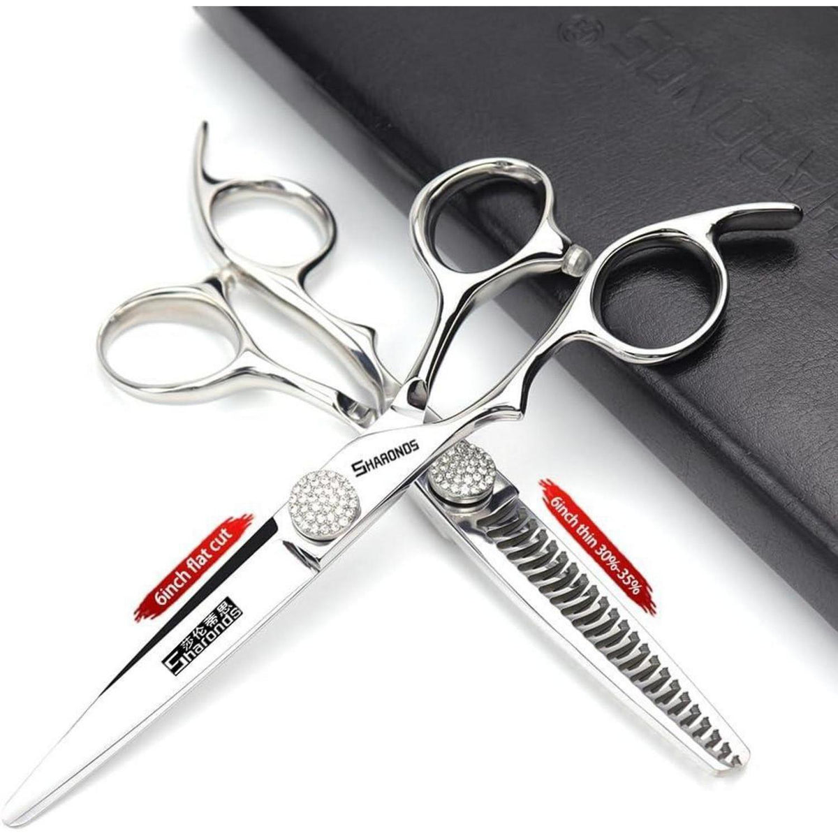 6 Zoll Friseurschere Set für Linke Hand – 2 Stück