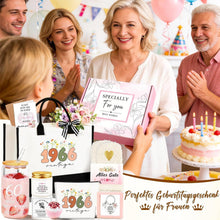 60. Geburtstag Geschenkset für Frauen Vintage 1966 8tlg.