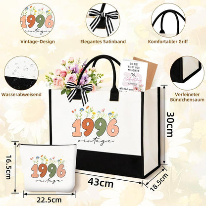 60. Geburtstag Geschenkset für Frauen Vintage 1966 8tlg.