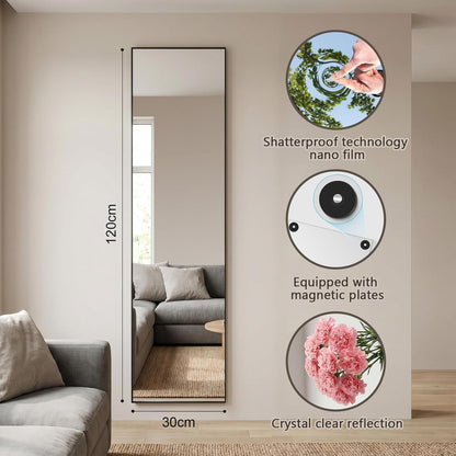 Brisafe Magnetspiegel 120x30cm – Unzerbrechlich & Vielseitig