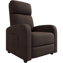 Relaxsessel mit Liegefunktion – Braun, Verstellbar & Bequem