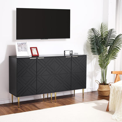 Sideboard Kommode Schwarz – Stilvolle Anrichte mit Stauraum