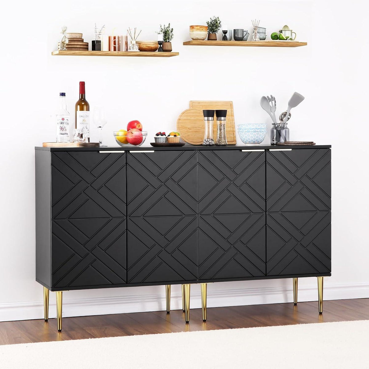 Sideboard Kommode Schwarz – Stilvolle Anrichte mit Stauraum