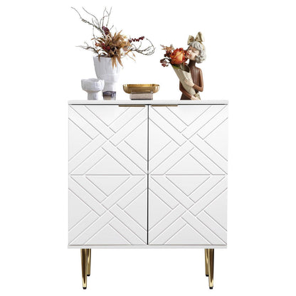 Weißes Sideboard mit Fächern – Anrichte & Stauraumschrank