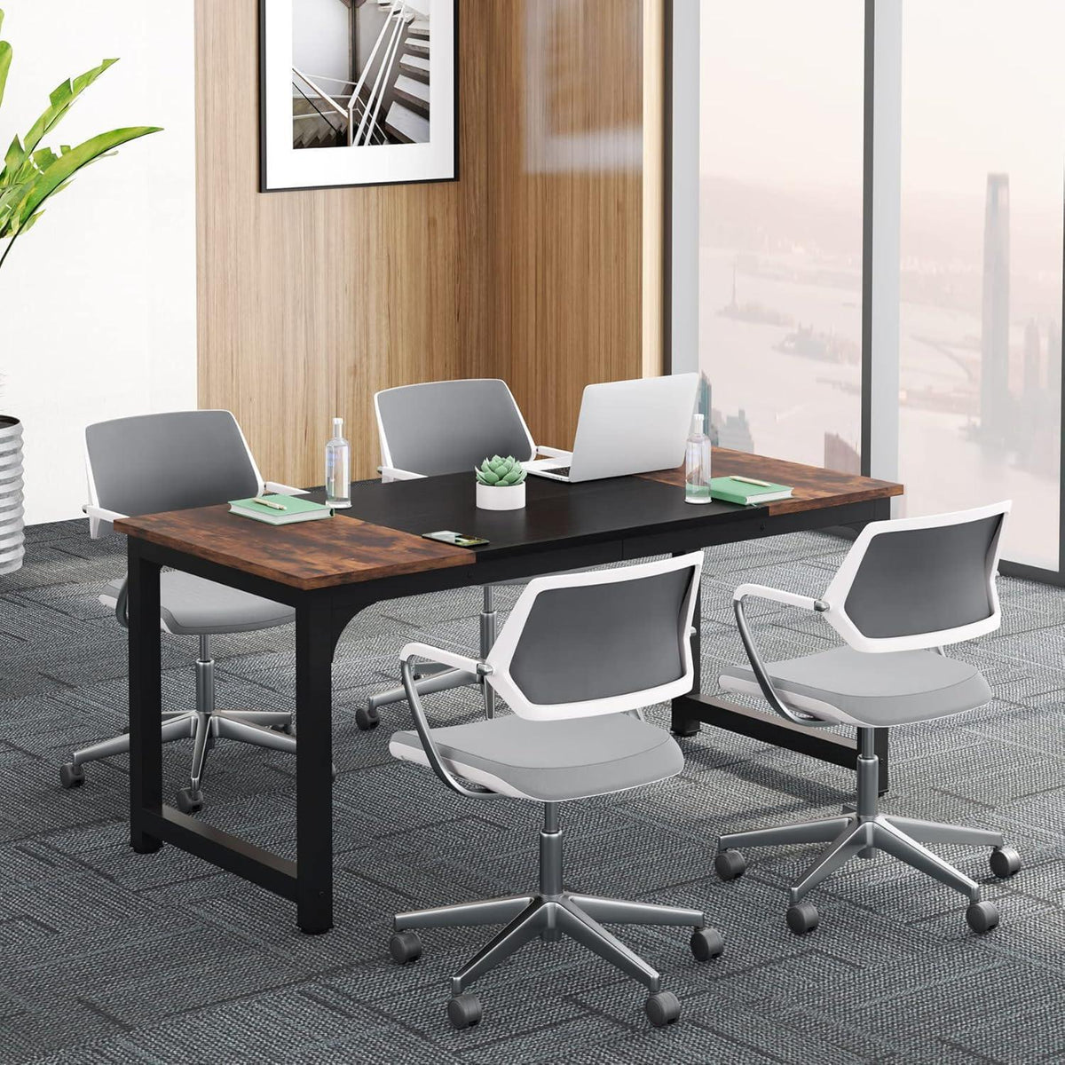 Arbeitstisch 160x80 cm – Rustikaler Bürotisch für Home Office