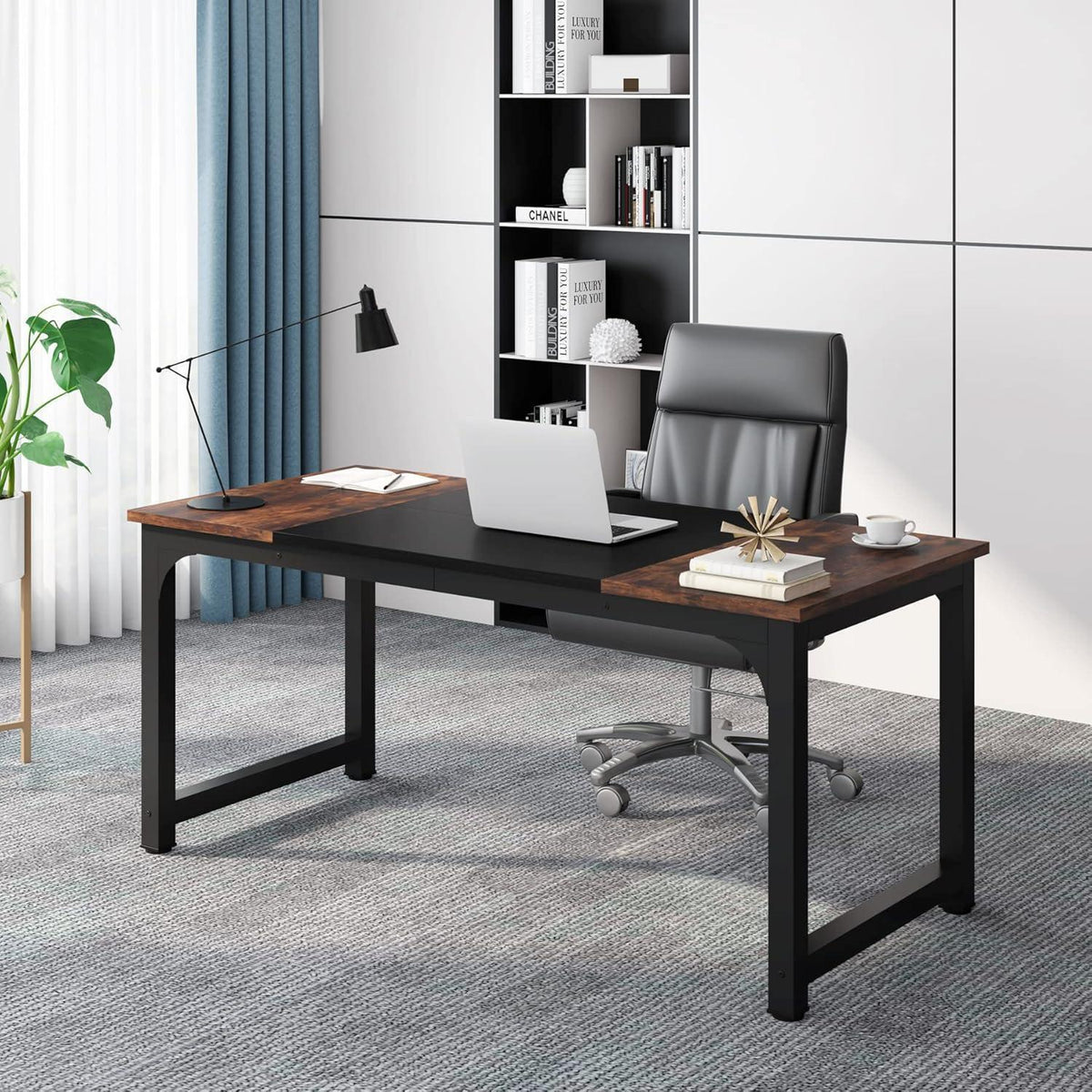 Arbeitstisch 160x80 cm – Rustikaler Bürotisch für Home Office