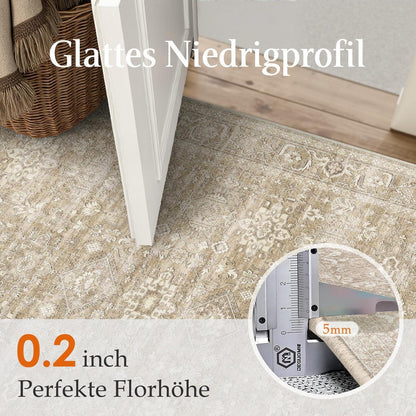 Vintage Teppich Beige 200x300cm - Wohnzimmer & Schlafzimmer