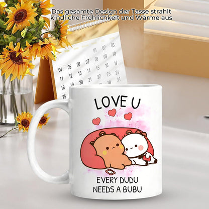 Bubu Dudu Tasse – Doppelseitig Bedruckter Kaffeebecher 350ml