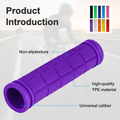 Ergonomische Fahrradgriffe 22mm - Rutschfest & Weich Purple