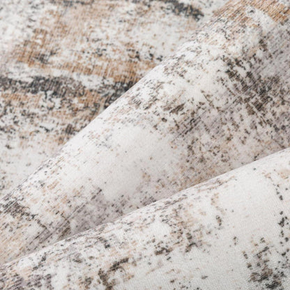 Läufer Teppich Braun Grau 80x400cm – Waschbar & Rutschfest