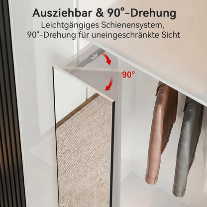 Brisafe Schiebespiegel für Kleiderschrank – Bruchsicher & Ausziehbar