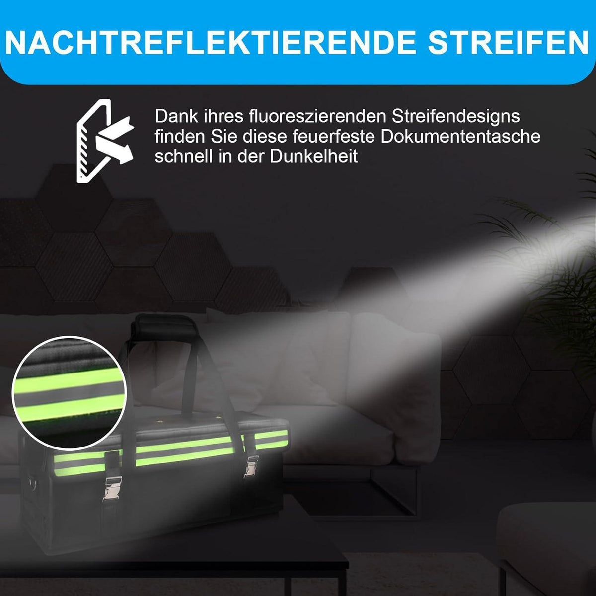 E-Bike Akku Tasche Extragroß, Feuerfest & Explosionsgeschützt