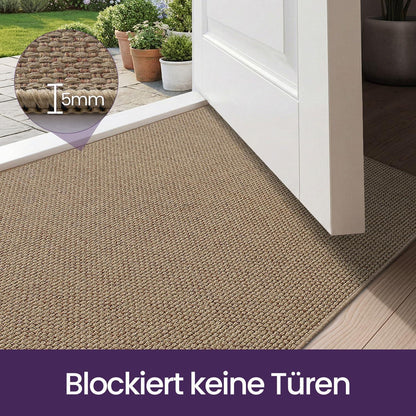 Schmutzfangmatte Innen 120x180 cm – Rutschfest & Dunkelbeige